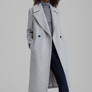 Club Monaco grey double breasted coat